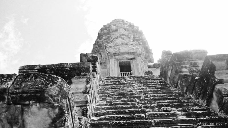 Angkor temple stairs