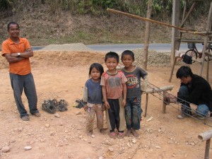 Kids smile Laos