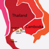 thailand koh samet, koh chang map